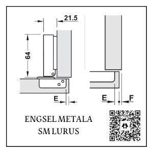 Gambar ENGSEL HAFELE METALA SLOWMOTION - LURUS dari 1001hardware undefined Tokopedia