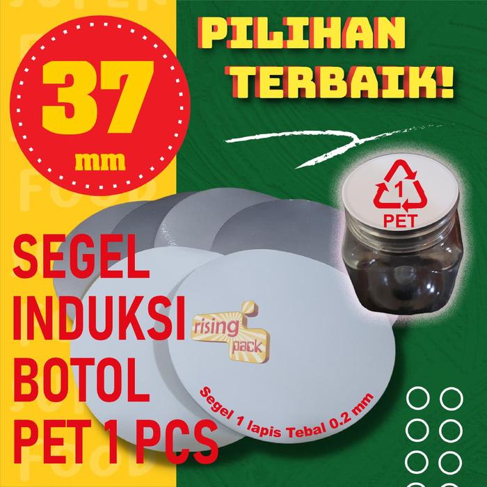 Gambar Segel aluminium Foil botol PET 36, 37, 38 mm( Induksi 1 lapis) MESIN - Diameter 37 mm dari Rising Pack undefined Tokopedia