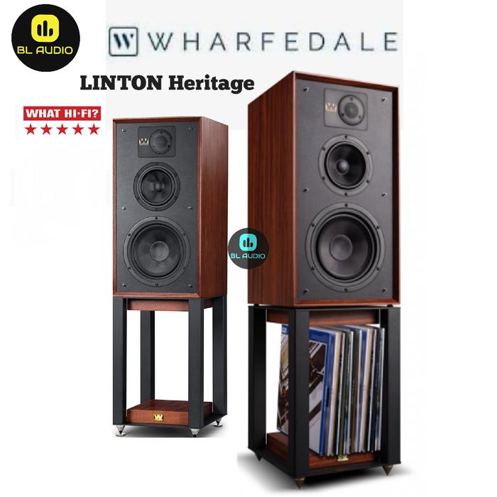 Gambar Wharfedale Linton Heritage Bookshelf Passive Speaker With Stand Speaker - Red Mahogany dari BL Audio. undefined Tokopedia