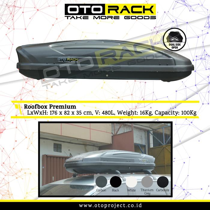 Gambar Paket Roof Box / Roofbox Premium Otorack + Cross Bar All New Fortuner - Pasang ditoko dari Mega Oriental Motor undefined Tokopedia