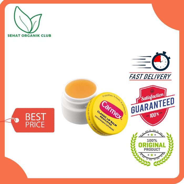 Gambar Carmex Classic Lip Balm Medicated 7.5 g/Moisturising Lip Balm/Dry Lips dari Sehat Organik Club undefined Tokopedia