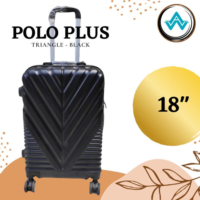 Gambar Koper Fiber Polo Plus 18 inch - Hitam dari Ajikarya Wijaya undefined Tokopedia