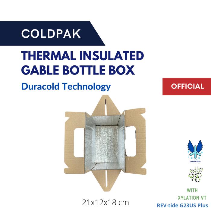 Gambar Gable Box Dus Botol Handle Tahan Dingin Thermal Duracold - 21x12x18 cm dari Coldpak undefined Tokopedia