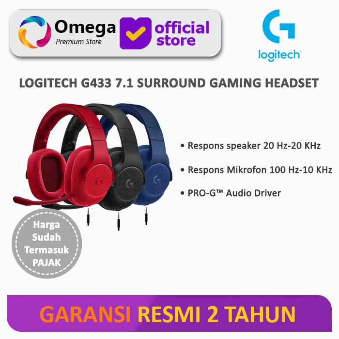 Promo Logitech G433 7.1 Surround Gaming 