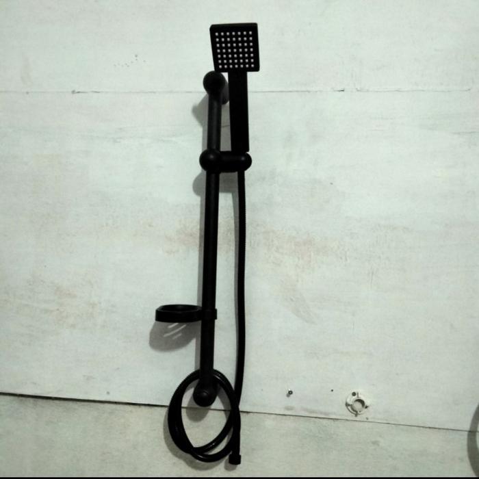 Gambar shower tiang set stainless/shower mandi tiang /paket shower tiang murh - Hitam dari mulia jaya sanitari undefined Tokopedia