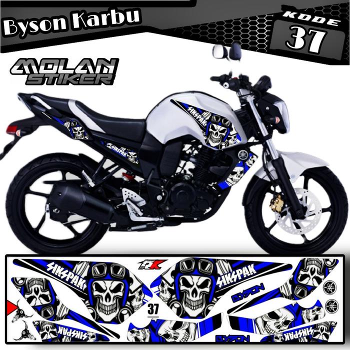 Gambar Sticker / Striping Variasi Byson Karbu (SKULL/TENGKORAK) dari MOLAN Stikerr undefined 5 Tokopedia