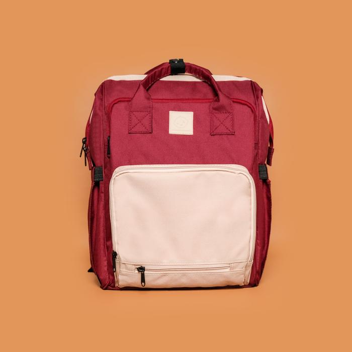 Gambar Papamama 1015 Clio 2tone Diaper Bag - burgundy dari PAPAMAMA.CO.ID undefined Tokopedia