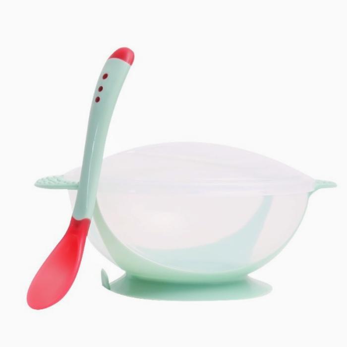 Gambar Mangkok Set Tempat Makan Bayi Anak - Hijau dari Kids and Toys undefined Tokopedia