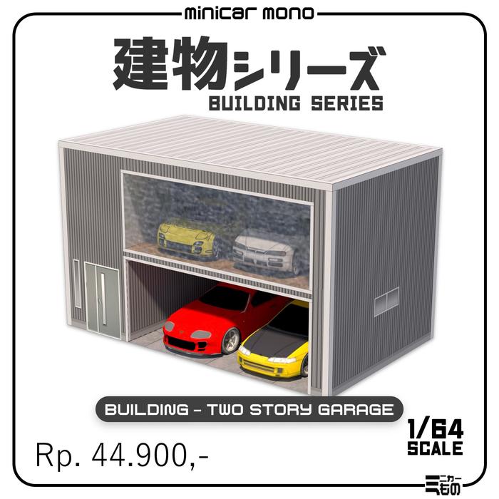 Gambar Diorama Papercraft Building -Two Story Garage- - Default dari MiniCar Mono undefined Tokopedia