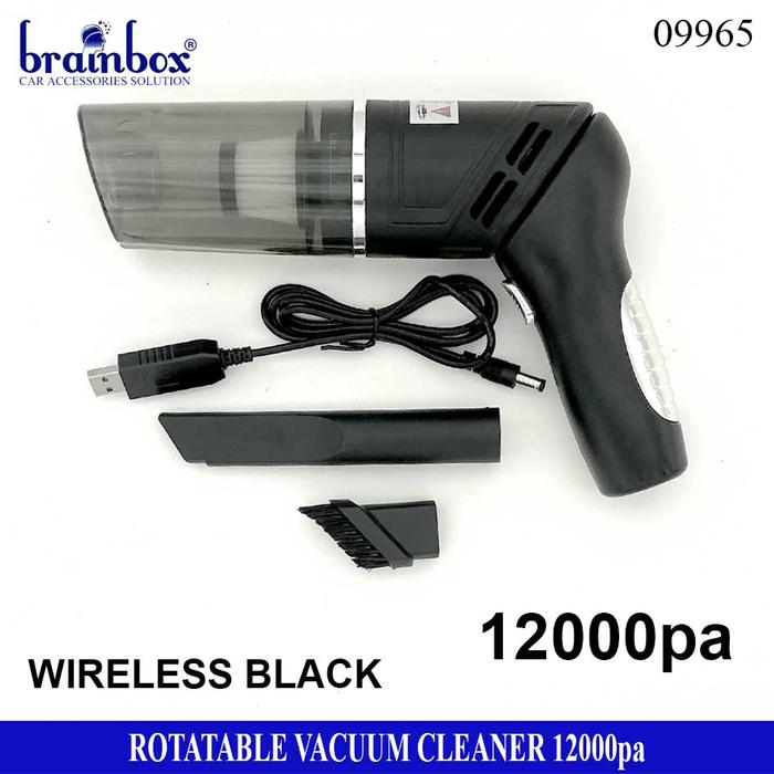 Gambar Vacuum Cleaner 180 Rotatable Penyedot Debu Pasir Kotoran Air Vakum - Hitam Wireless dari Brainbox Car and Home undefined Tokopedia