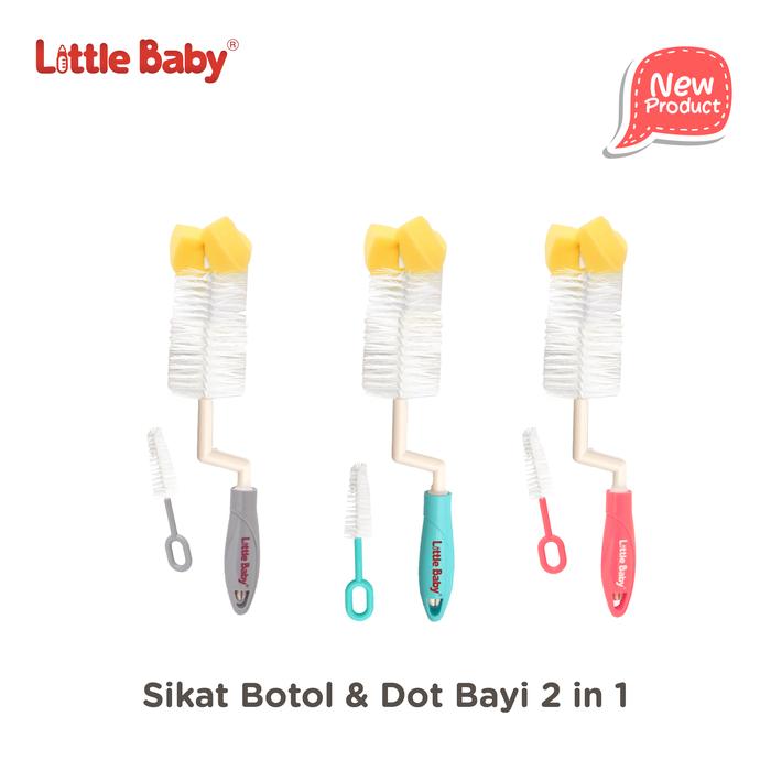 Gambar Little Baby - Sikat Botol & Dot Bayi Isi 2 - Tosca dari Little Baby Indonesia undefined Tokopedia