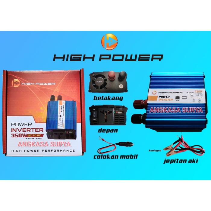 Jual Power Inverter HIGH POWER 350 Watt Inverter DC 12 Volt to AC 220 ...