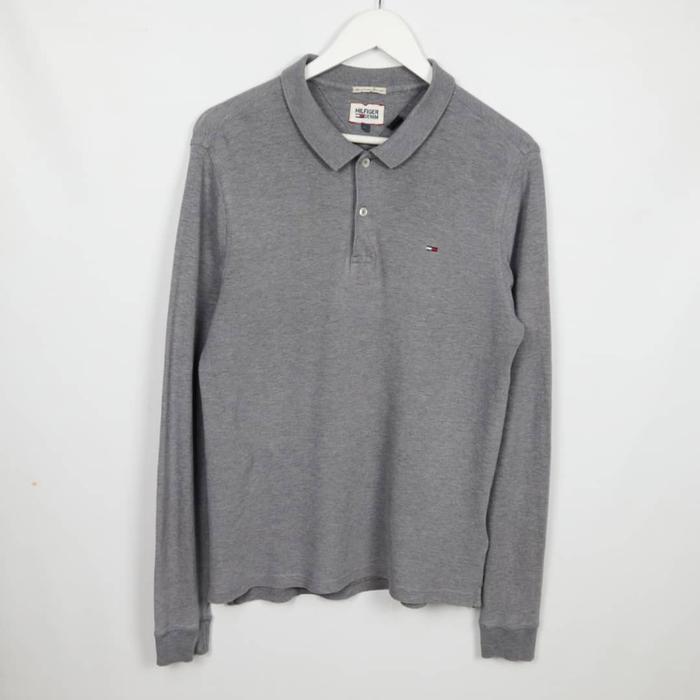 Lengan Panjang Long Sleeve Hilfiger Kaos Oxford Lengan Panjang Fit