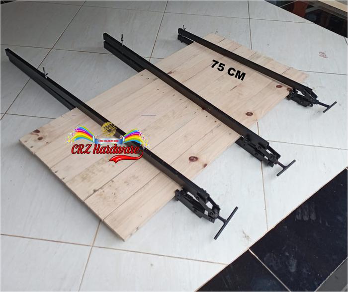 Gambar Double Bar Clamp Alat Press Catok Klem Sambung Papan Kayu T Bar Clamp - PANJANG 75 CM dari CRZ Hardware Store_NEW undefined Tokopedia