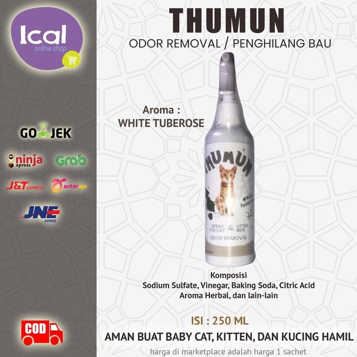 Gambar Thumun Penghilang Bau Kotoran Dan Bau Pesing Kandang Kucing - White Tuberose dari My Xtren undefined 2 Tokopedia