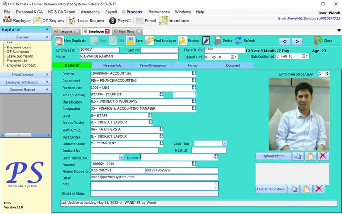 Gambar SOFTWARE PAYROLL DAN ABSENSI HRIS PERMATA V11 MEDIUM BUSINESSS SCALE dari Permata System Official undefined Tokopedia