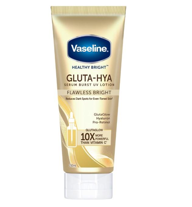 Gambar Vaseline Gluta Hya Body Serum Flawless Bright / Dewy Radiant Burst UV - FLAWLESS BRIGHT dari firstmed.id undefined Tokopedia