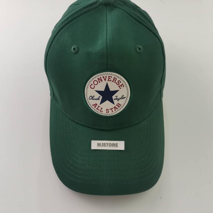 Gambar TOPI CONVERSE ORIGINAL - CAP CONVERSE BASEBALL LOGO - Hijau dari MEMBASIC undefined Tokopedia