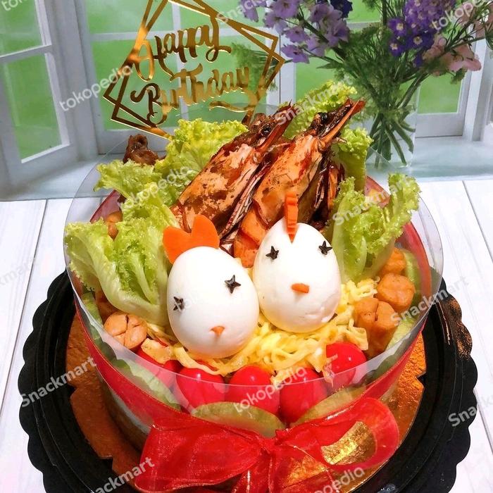 Gambar Noodle Cake Mie / Mie Ulang Tahun / Mie Cake / Kue Mie / Birthday Mie - E dari snackmart undefined Tokopedia