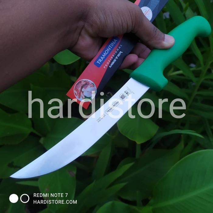 Gambar Pisau Seset Daging dan Kulit 6 inchi / 15 cm Tramontina Boning Knife 24604/086 Original Brazil - Hijau dari Hardistore Superpisau undefined Tokopedia