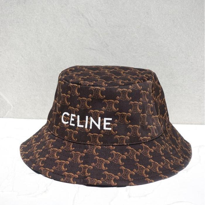 Celine* Monogram Bucket Hat in Brown 