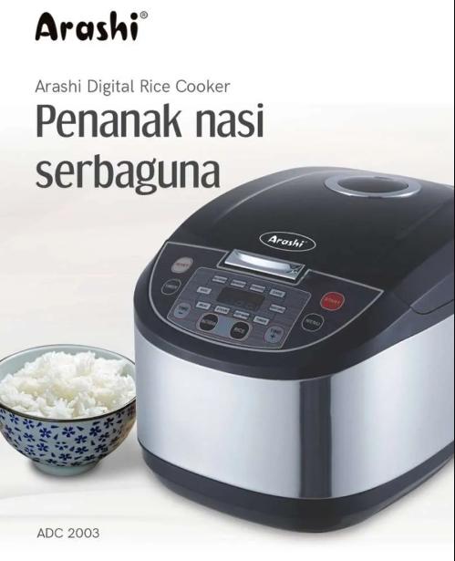 Gambar Rice Cooker / Penanak Nasi / Magic Com - ARASHI ADC 2L dari Co&id undefined Tokopedia