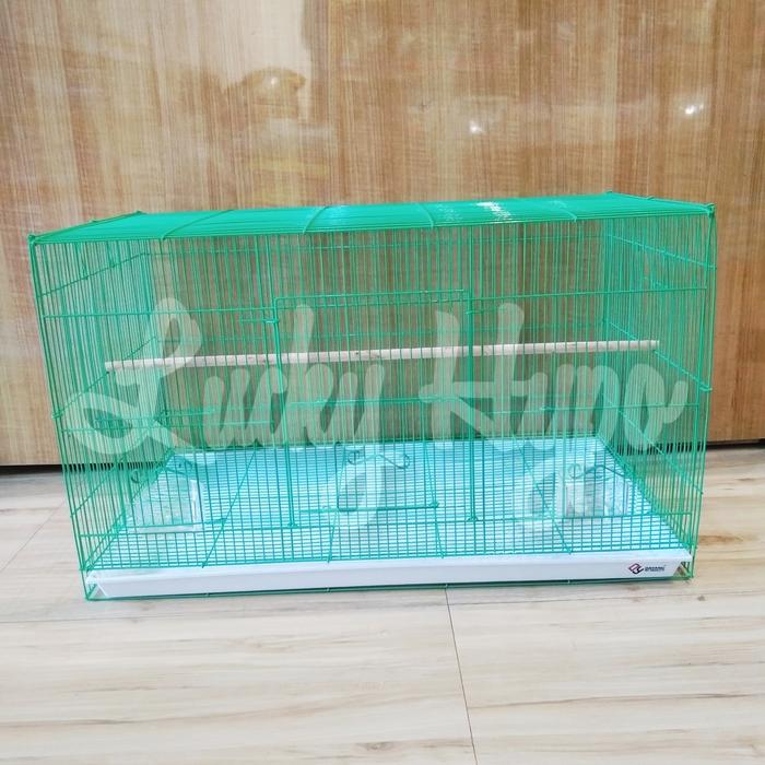 Gambar D610 Dayang Kandang Persegi Jumbo XL Burung Kelinci Kucing SugarGlider - Hijau dari Lucky Hypo undefined Tokopedia