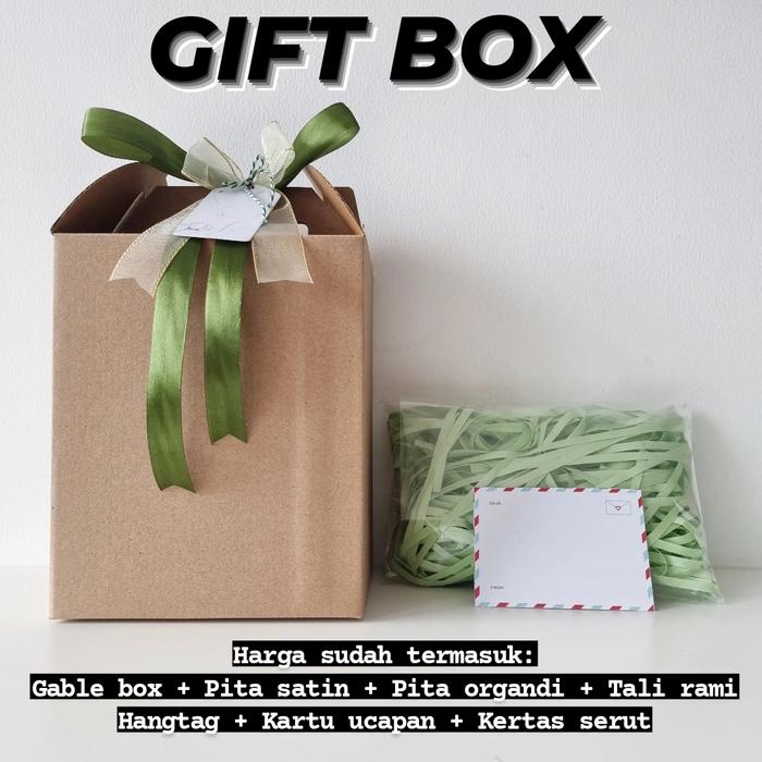 Gambar BOX HAMPERS / BOX SOUVENIR / KOTAK KADO HADIAH / GIFT BOX / GABLE BOX - ARMY dari Packaging Station undefined Tokopedia