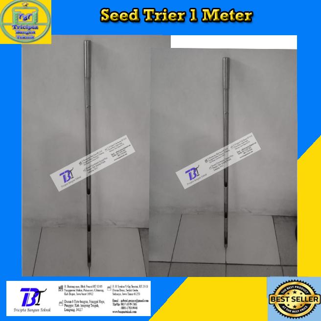 Jual Seed Trier Stainless 1 Meter - Alat Pengambil Sample Biji Bijian ...