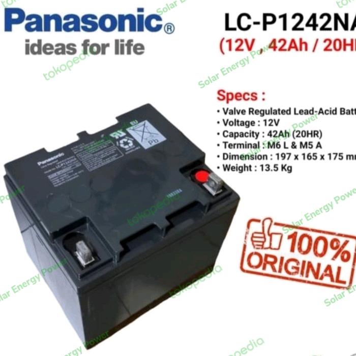 Battery New VRLA Panasonic LC-P1242NA 12V 42Ah Best Performance