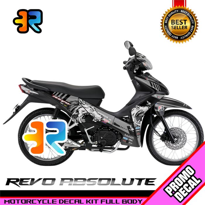 Gambar Stiker Decal Striping Motor Honda REVO Absolute Serigala Full Body - Abu-abu dari Er Decal Sticker undefined Tokopedia