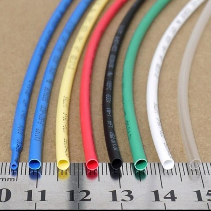 Gambar Heatsrink Tube Selongsong Bakar Uk 2mm -Selang Bakar Ready Semua Warna - Hitam, 2mm dari Mutu Sinar Gemilang undefined Tokopedia