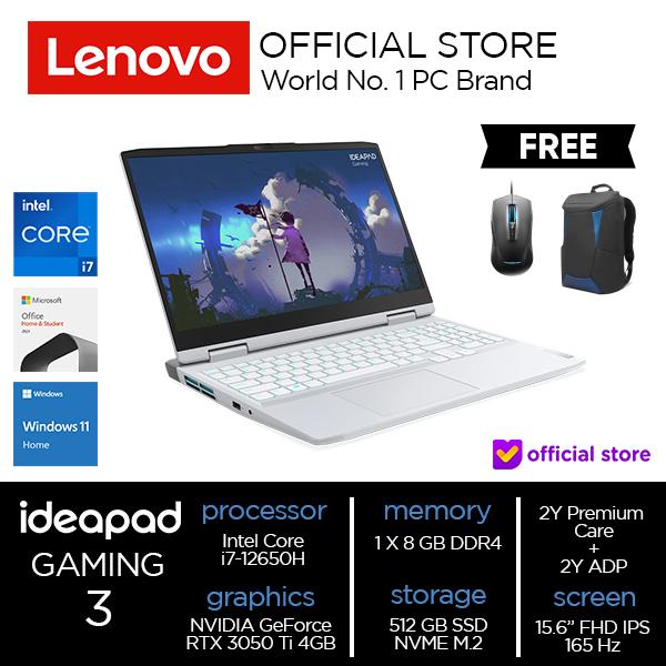 Gambar Lenovo IdeaPad Gaming 3 Core i7-12650H 8 GB 512 SSD RTX 3050Ti 4GB - 8 gb dari Lenovo Official undefined Tokopedia