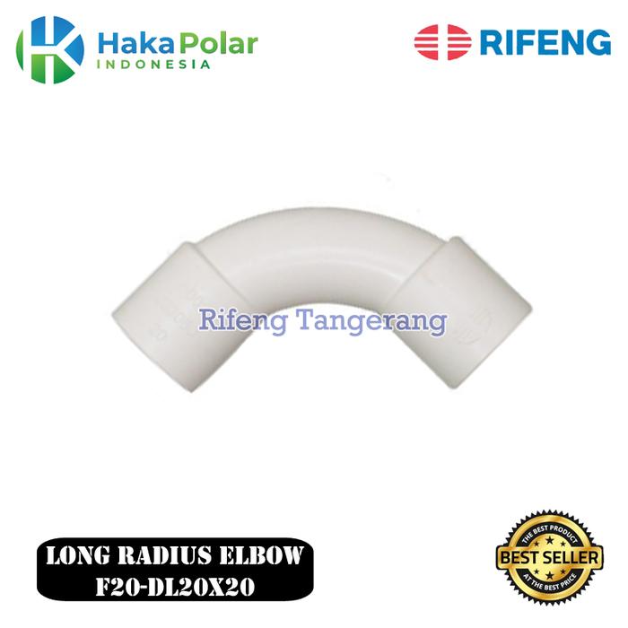 Jual Long Radius Elbow Rifeng 1/2 inch Fitting Conduit F20-DL20x20 ...