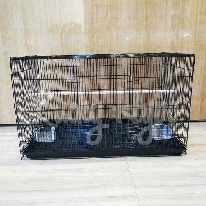 Gambar D610 Dayang Kandang Persegi Jumbo XL Burung Kelinci Kucing SugarGlider - Hitam dari Lucky Hypo undefined Tokopedia
