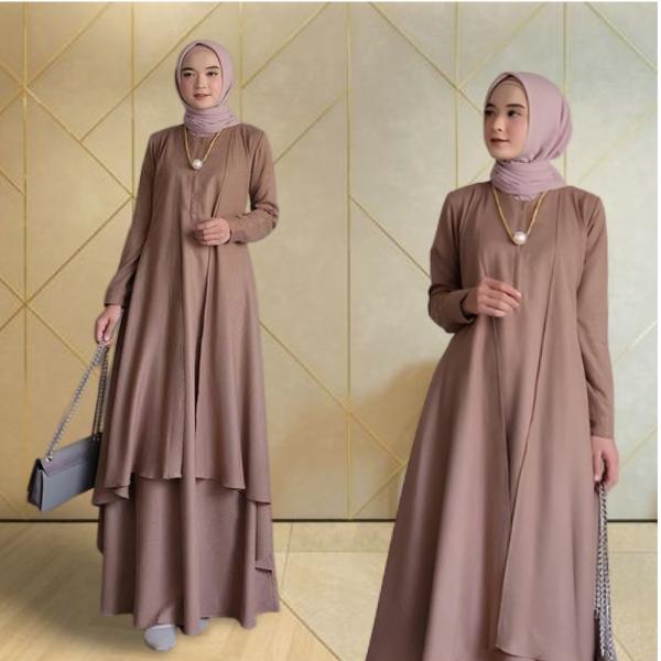 Gambar VERONIKA Maxy Dress / Baju Wanita Model Terbaru / Gamis Wanita Trendy - MILO, M dari New Way CY undefined Tokopedia