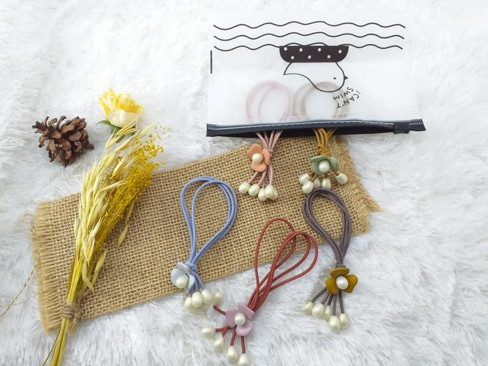 Gambar Karet Elastis Isi 5Pcs Free Pouch Ikat Rambut Wanita Model K03 Karet - RANDOM dari BeaNaBell Aksesoris undefined Tokopedia