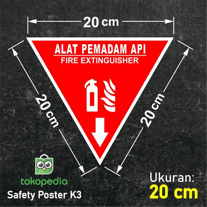Gambar Stiker APAR Segitiga PERMENAKER No 4 Tahun 1980 Rambu Sign Tanda_2 - 20x20 cm dari Safety Poster K3 Indonesia undefined Tokopedia