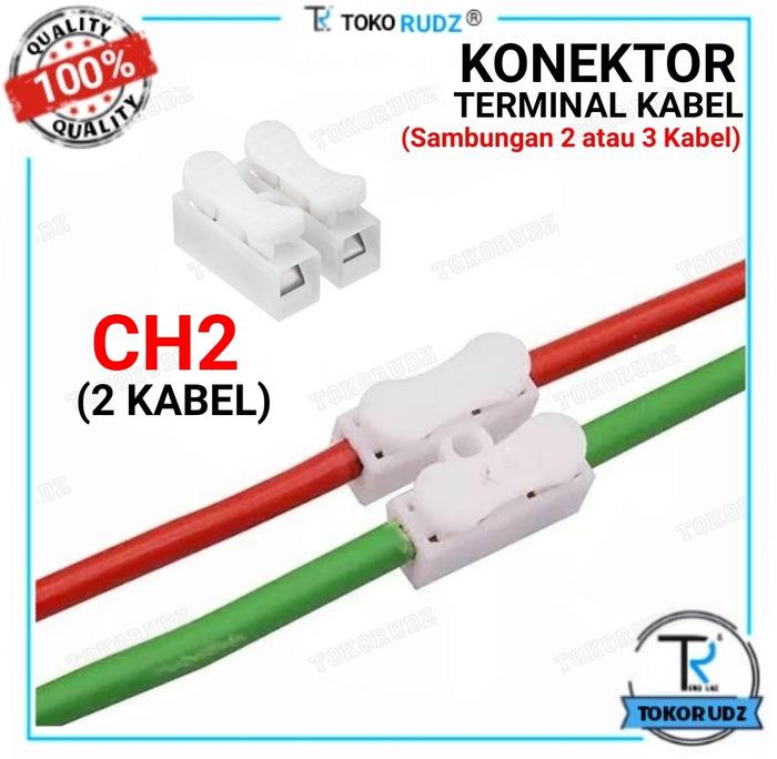 Gambar Terminal Sambungan Kabel Listrik 2 3 Jalur Pin Quick Connect Wire - CH2 dari Tokorudz undefined 5 Tokopedia