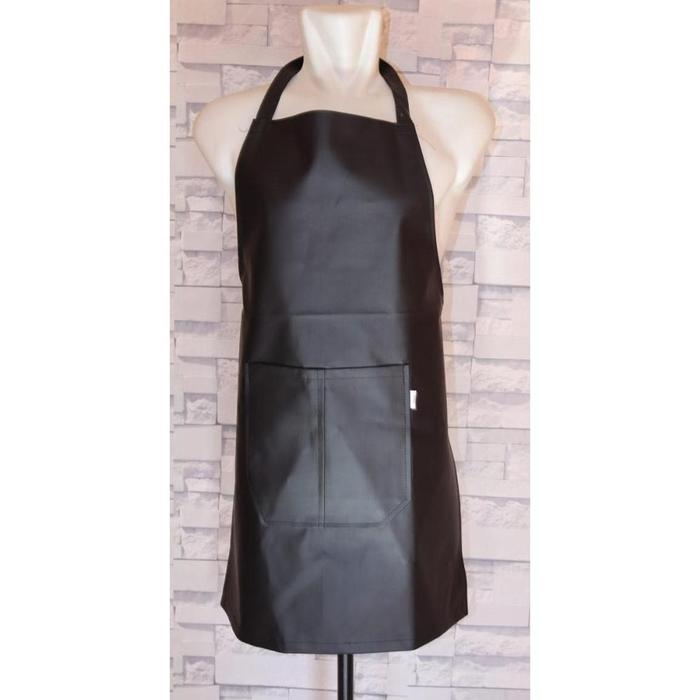 Gambar Celemek Anti Air Kulit Sintetis Apron Oskar Celemek Waterproof - Hitam dari tokodwipra undefined Tokopedia