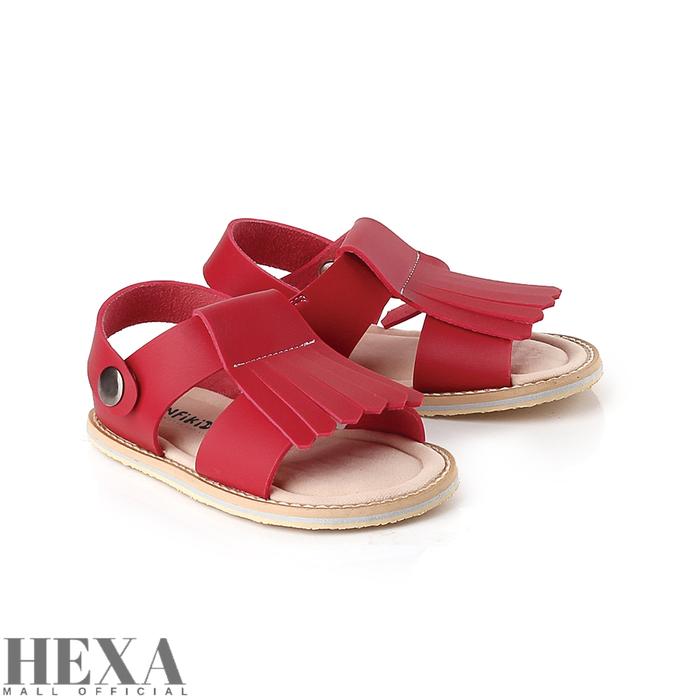 Gambar Sepatu Sandal Anak Perempuan Sendal Pesta Umur 1 2 3 4 5 Tahun - Merah - 22 dari Hexa Mall Ofc undefined Tokopedia