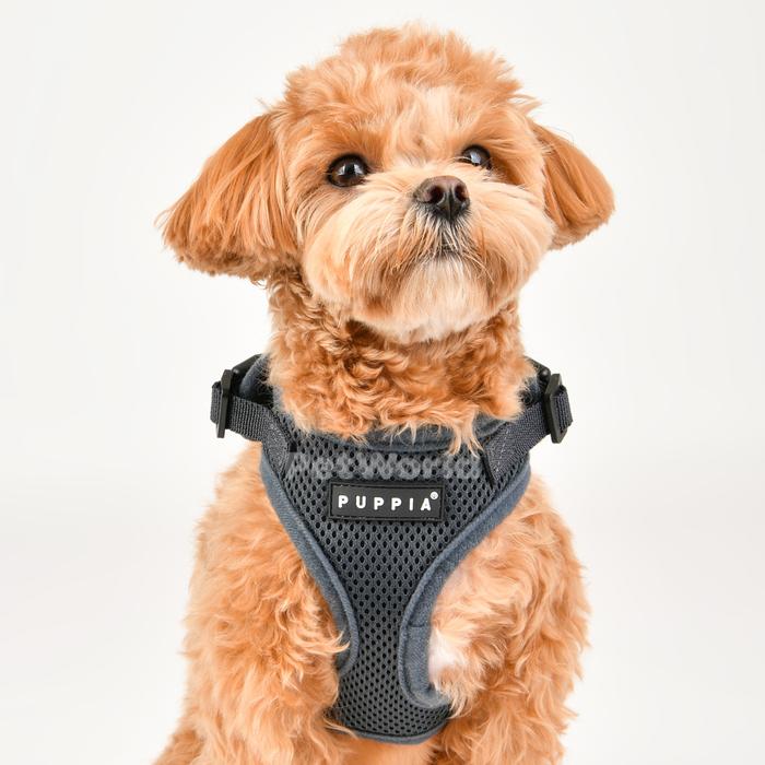 Promo Puppia Ritefit Harness Grey Dog Cat Tali Tuntun Anjing