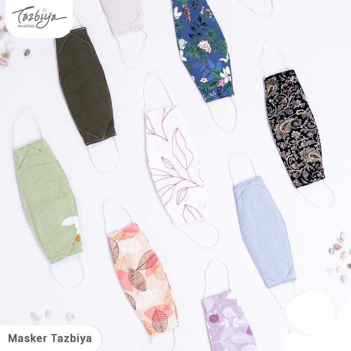 Gambar MASKER TAZBIYA MOTIF DAN PLAIN / MASKER KAIN / MASKER PREMIUM - MOTIF dari Mukena Tazbiya undefined Tokopedia