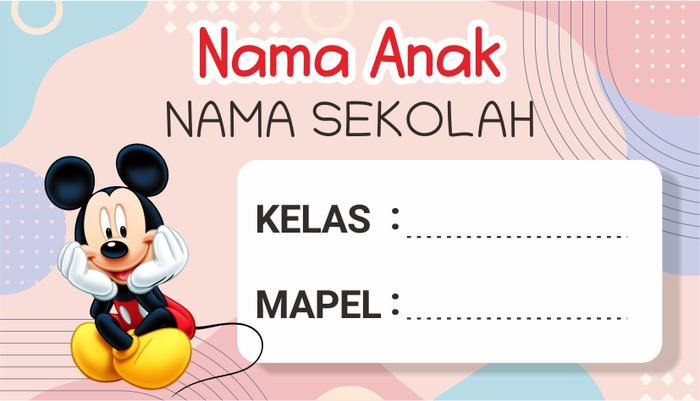 Gambar Stiker Nama Buku | Stiker Custom Nama Buku Sekolah Anak isi 40 pcs - LP25 dari Geo Grafika undefined Tokopedia