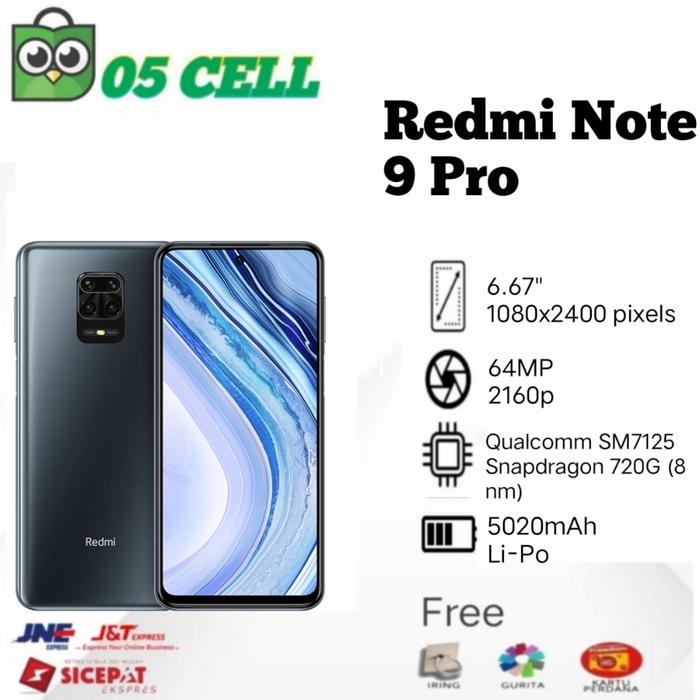 Gambar XIAOMI REDMI NOTE 9 PRO 6/64GB, 8/128GB GARANSI RESMI - Abu-abu, 6/64GB dari 05Cell undefined Tokopedia