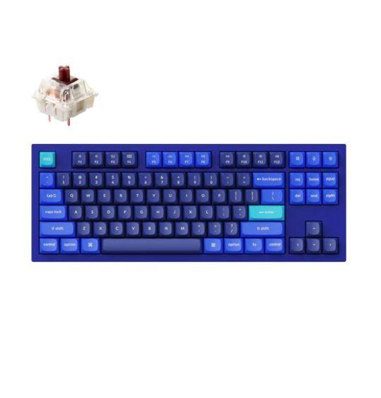 Gambar Keychron Q3 QMK TKL Fully Assembled Custom Mechanical Keyboard - BLUE - Brown Switch dari Nmtindo undefined Tokopedia