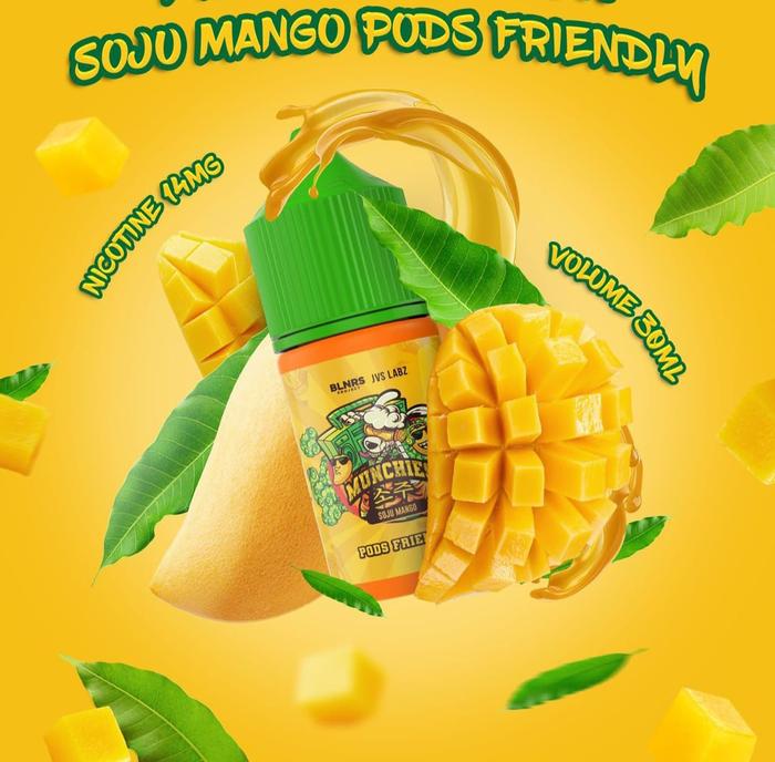 Gambar Munchies V4 Soju Mango Pods Friendly 30ML by JVS Labz - Liquid dari JakartaVapers undefined Tokopedia