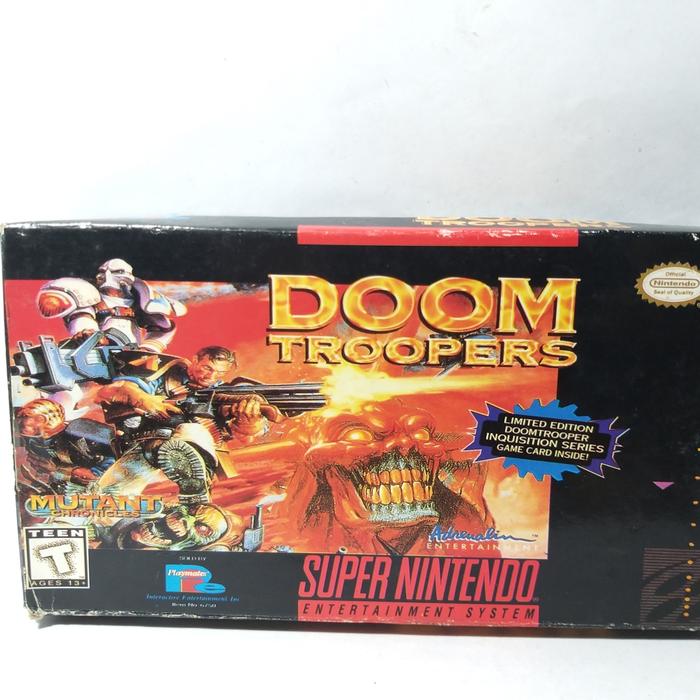 Gambar Kaset Cartridge Super Famicom Nintendo Doom Troopers Mutant Games Toys dari Toko Misteri undefined Tokopedia