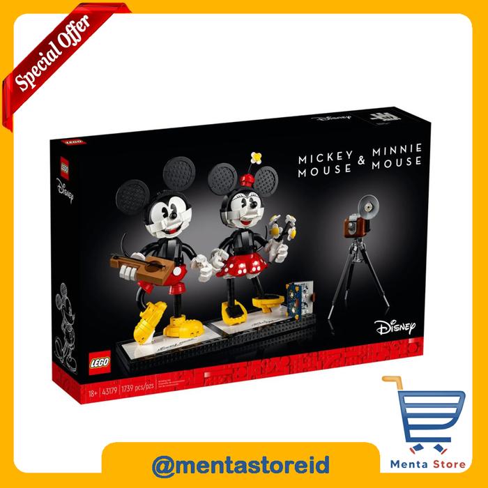 Gambar LEGO Disney 43179 Mickey Mouse & Minnie Mouse Buildable Characters Fan dari Menta Hobbies undefined Tokopedia