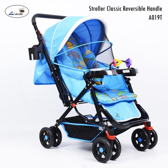 Gambar junior l'abeille labeille CLASSIC stroller kereta bayi pliko babyelle - blue pack buble dari AWAAWA BABYSHOP undefined Tokopedia